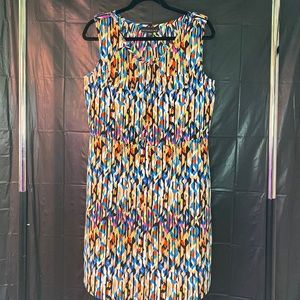 Colorful Print Knee length dress
